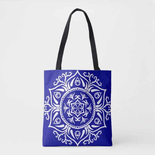 Sapphire Mandala Tasche (Vorderseite)