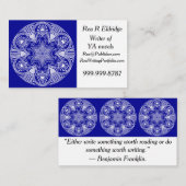 Sapphire Mandala Visitenkarte (Vorne/Hinten)