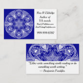 Sapphire Mandala Visitenkarte (Vorne/Hinten)