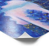 Sapphire Mermaid mit Goldakzenten von Renee Lavoie Fotodruck (Ecke)