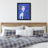 Sapphire Mermaid mit Goldakzenten von Renee Lavoie Leinwanddruck (Insitu (Schlafzimmer))