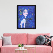 Sapphire Mermaid mit Goldakzenten von Renee Lavoie Leinwanddruck (Insitu (Wohnzimmer))