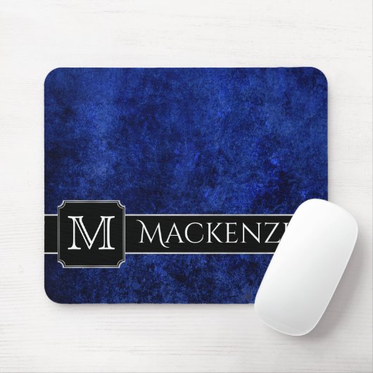 Sapphire Office | Name Azure Royal Cobalt Blue Mousepad (Mit Mouse)
