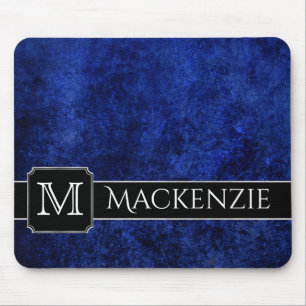 Sapphire Office   Name Azure Royal Cobalt Blue Mousepad