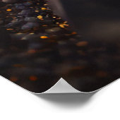 Sapphire Ore Macro Poster - Metamorphe Rock Print (Ecke)