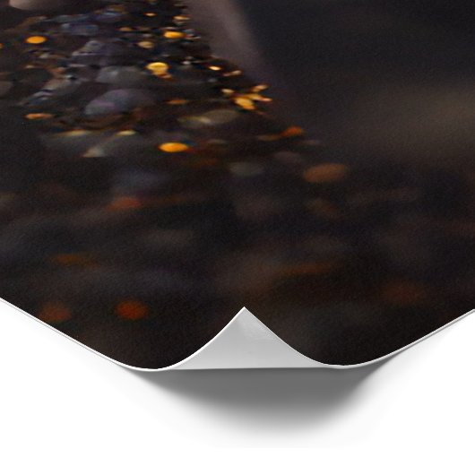 Sapphire Ore Macro Poster - Metamorphe Rock Print (Ecke)