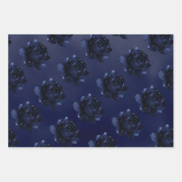 Sapphire Peony Wedding Geschenkpapier Set