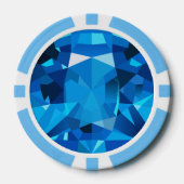 Sapphire Pokerchips (Vorderseite)
