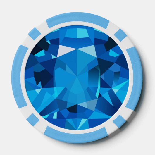 Sapphire Pokerchips (Rückseite)