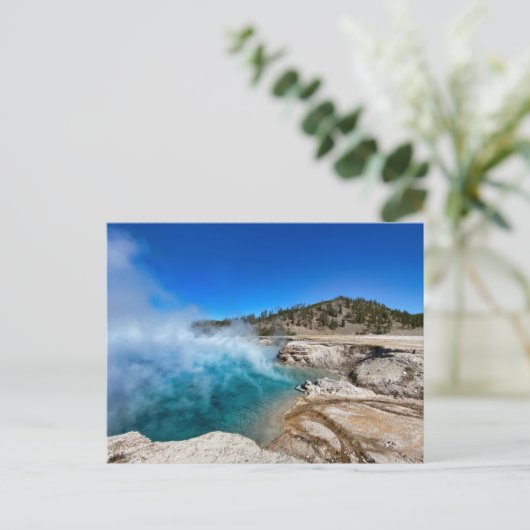 Sapphire Pool Yellowstone Nationalpark Postkarte (Stehend Vorderseite)