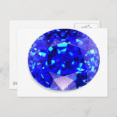 Sapphire Postkarte (Vorne/Hinten)