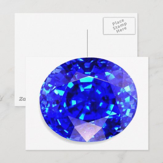 Sapphire Postkarte (Vorne/Hinten)