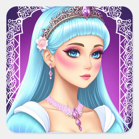 Sapphire Princess Sticker Design (Vorderseite)