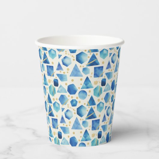 Sapphire Prism Mosaic Pappbecher (Rückseite)