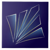 Sapphire Rays Fliese (Vorderseite)