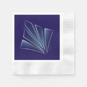 Sapphire Rays Serviette (Vorderseite)
