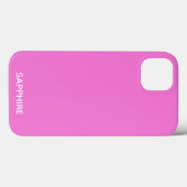 Sapphire rosa Farbe Name Case-Mate iPhone Gehäuse Hülle (Rückseite (Horizontal))