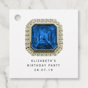 Sapphire September Birthstone Geschenkanhänger