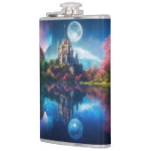 "Sapphire Serenity: Vinyl-Wrapped Elixir Flask" Flachmann (Links)