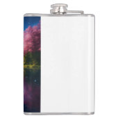 "Sapphire Serenity: Vinyl-Wrapped Elixir Flask" Flachmann (Rückseite)