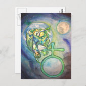 Sapphire Terra Postkarte (Vorne/Hinten)