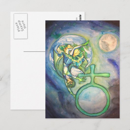 Sapphire Terra Postkarte (Vorne/Hinten)