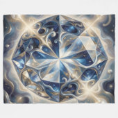 Sapphire – The Stone of Truth and Wisdom´3 Fleecedecke (Vorderseite (Horizontal))