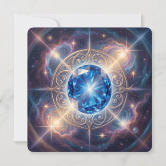 Sapphire – The Stone of Truth and Wisdom´6 Feiertagskarte