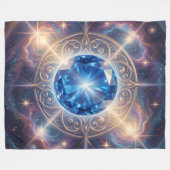 Sapphire – The Stone of Truth and Wisdom´6 Fleecedecke (Vorderseite (Horizontal))