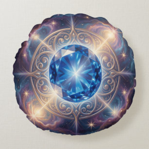 Sapphire – The Stone of Truth and Wisdom´6 Rundes Kissen
