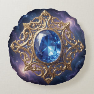 Sapphire – The Stone of Truth and Wisdom´8 Rundes Kissen