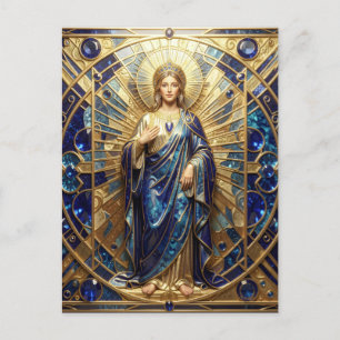 Sapphire – The Stone of Truth and Wisdom´9 Feiertagspostkarte