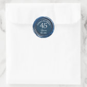 Sapphire Wedding Blue Wax Siegel Sticker (Tasche)