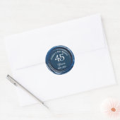 Sapphire Wedding Blue Wax Siegel Sticker (Umschlag)