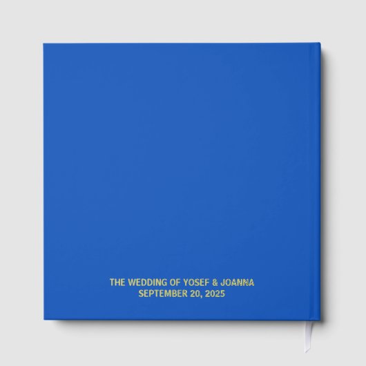 Sapphire Wedding Gästebuch (Rückseite)