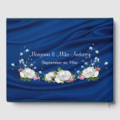 Sapphire White Roses Custom zum 65. Jubiläum Gästebuch (Rückseite)