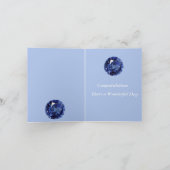 Sapphire zum 65. Jahrestag Karte (Innenseite)