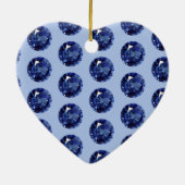 Sapphire zum 65. Jahrestag Keramik Ornament (Hinten)