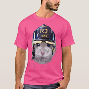 Sapphire Zwarf Hamster, Feuerwehrhelm T-Shirt
