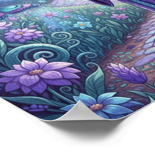 SapphireButterFly2 Poster (Ecke)