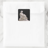 Sappho, 1852 quadratischer aufkleber (Tasche)