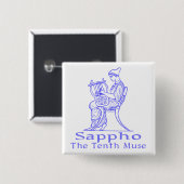 Sappho: Das zehnte Muse Button (Vorne & Hinten)