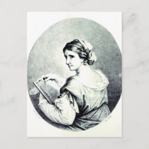 Sappho, graviert in Pye, 1774 Postkarte