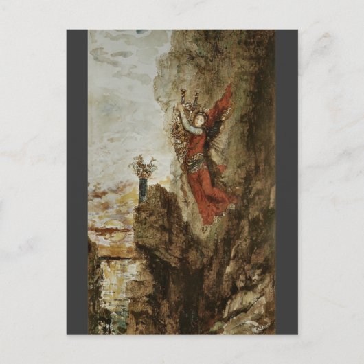 Sappho in Lefkada von Gustave Moreau Postkarte (Vorderseite)