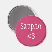 Sappho Liebe Magnet (Vorderseite/Rückseite)