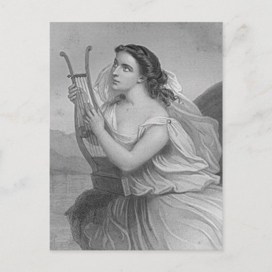 Sappho Postkarte (Vorderseite)