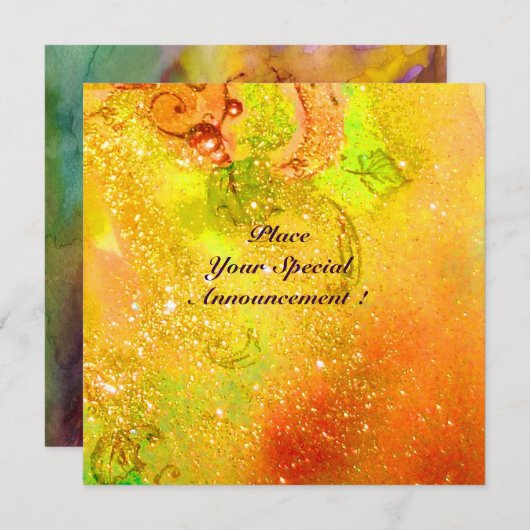 SAPPHO, TANZ, MUSIK UND POETRY, Glitzern Ankündigung (Vorne/Hinten)