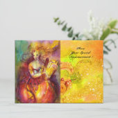 SAPPHO, TANZ, MUSIK UND POETRY, Glitzern Einladung (Stehend Vorderseite)