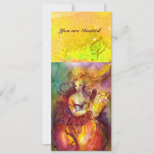 SAPPHO, TANZ, MUSIK UND POETRY, Glitzern Einladung (Vorderseite)