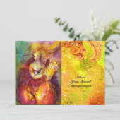 SAPPHO, TANZ, MUSIK UND POETRY, Glitzern Einladung (Stehend Vorderseite)